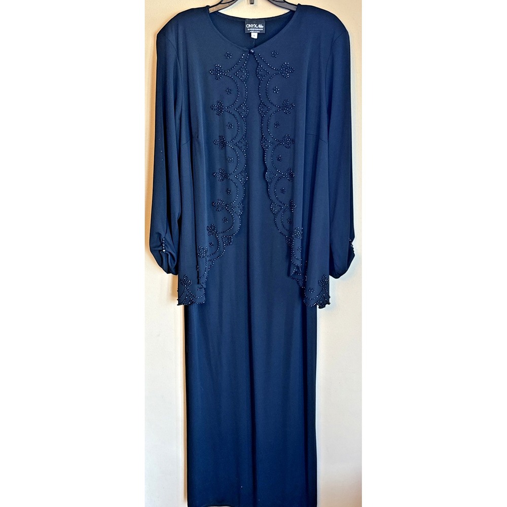 Onyx Nite Dress Wendye Chaitin Black Mother of the Bride Groom Formal Dress 16
